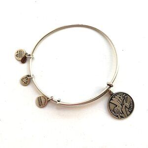 Alex and Ani Sister Charm Bracelet - Silver Finish Expands 2"- 3.5"